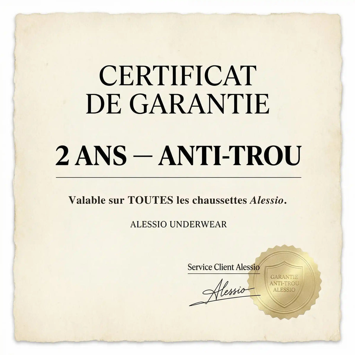 GARANTIE ANTI-TROU 2 ANS