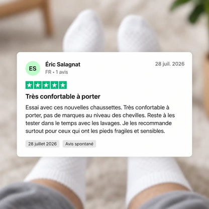 Chaussettes Alessio mi-hautes en fibre de bambou premium